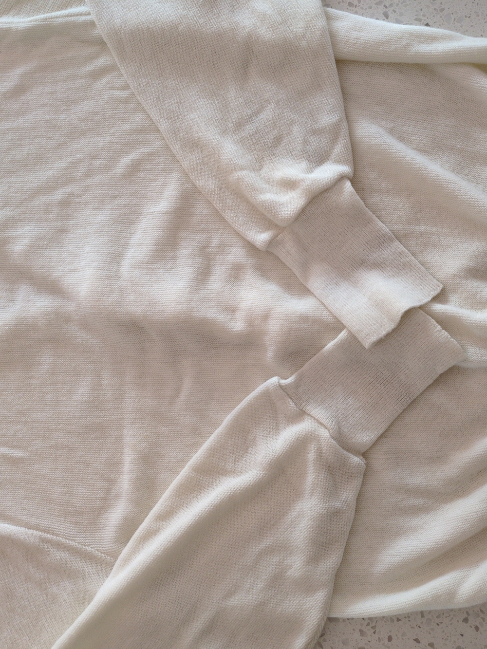 Men's Vintage Preppy Lacoste/Izod Button Up Cardigan Cream White - Picture 10 of 12